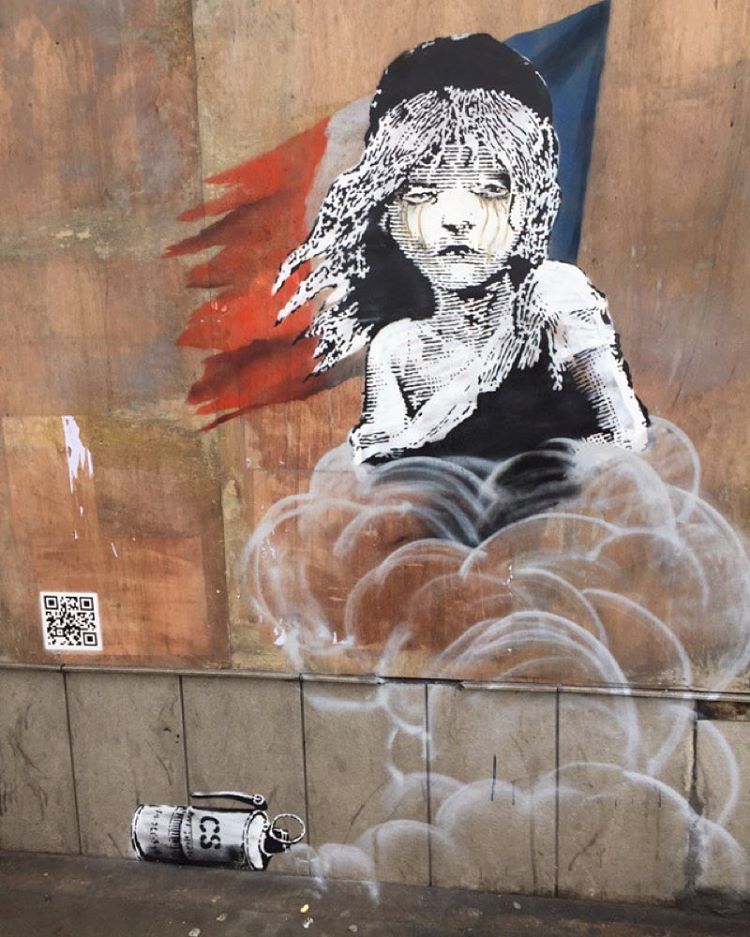 Banksy “The Miserables” in London, UK StreetArtNews